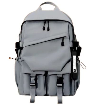 🎒 Stylish Waterproof Backpack Ash .....( code 52)......  ঢাকা সিটিতে ৭০, বাইরে ১৩০ টাকা কুরিয়ার চার্জ প্রযোজ্য_img_0