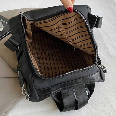 Women Large Capacity Outdoor Tote Bag ( black )_img_4