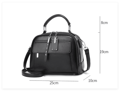 High end ladies' handbag multi-layer large capacity commuting bag(Black)_img_2