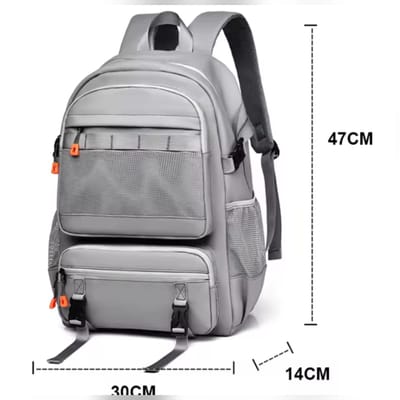 Toposhine 2026 New Fashion High Quality  Backpack ( Ash colour)...( code 142)... ঢাকা সিটিতে ৭০, বাইরে ১৩০ টাকা কুরিয়ার চার্জ প্রযোজ্য_img_2