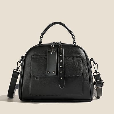 High end ladies' handbag multi-layer large capacity commuting bag(Black)_img_0