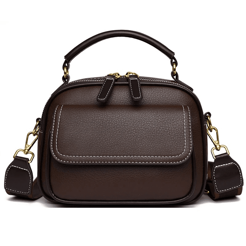 New Sac a Main Women Handbag soft small Shoulder Pu Leather Tote Hand Bags for Ladies(coffee)