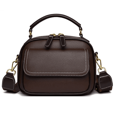 New Sac a Main Women Handbag soft small Shoulder Pu Leather Tote Hand Bags for Ladies(coffee)_img_0