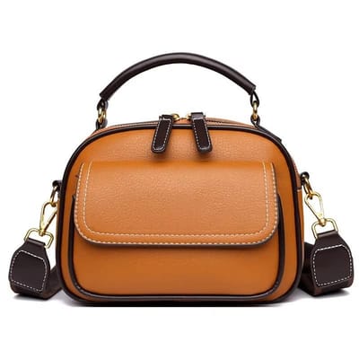 New Sac a Main Women Handbag soft small Shoulder Pu Leather Tote Hand Bags for Ladies(YELLOW)_img_2