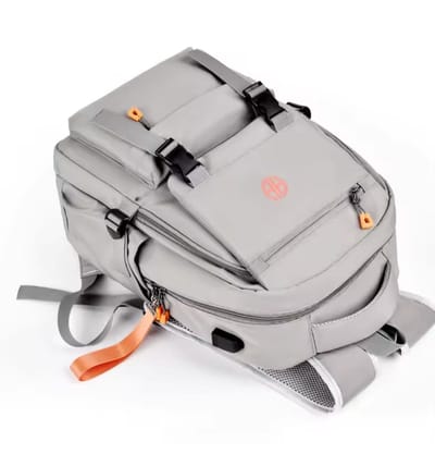 Men's Trend-Brand Waterproof Backpack Ash colour...( code 132)... ঢাকা সিটিতে ৭০, বাইরে ১৩০ টাকা কুরিয়ার চার্জ প্রযোজ্য_img_3