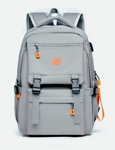 Men's Trend-Brand Waterproof Backpack Ash colour...( code 132)... ঢাকা সিটিতে ৭০, বাইরে ১৩০ টাকা কুরিয়ার চার্জ প্রযোজ্য_img_0